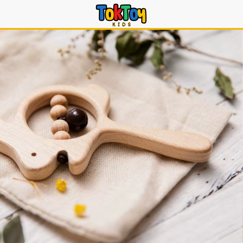 Animal Sounds – Chocalho Sensorial de Madeira 🐰🌿