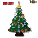 Árvore Mágica de Natal – Montessori Criativa – Decoração Infantil para Crianças, 32 Peças, Decoração Natalina, Brinquedo Educativo