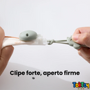 Prendedor Girafinha e Dino - Silicone