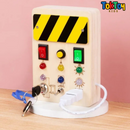 Painel de Atividades Montessori LED LumiPlay com Interruptores - Aprendizado Interativo para Crianças