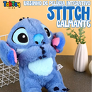 Ursinho de Pelúcia Stitch com Luz Respiratória e Música - Brinquedo Calmante para Crianças