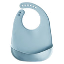 Babadores de Silicone Infantil em cores sólidas